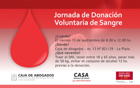 Jornada Donación Voluntaria de Sangre