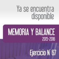 Consulte aquí la Memoria y Balance Ejercicio nº 67
