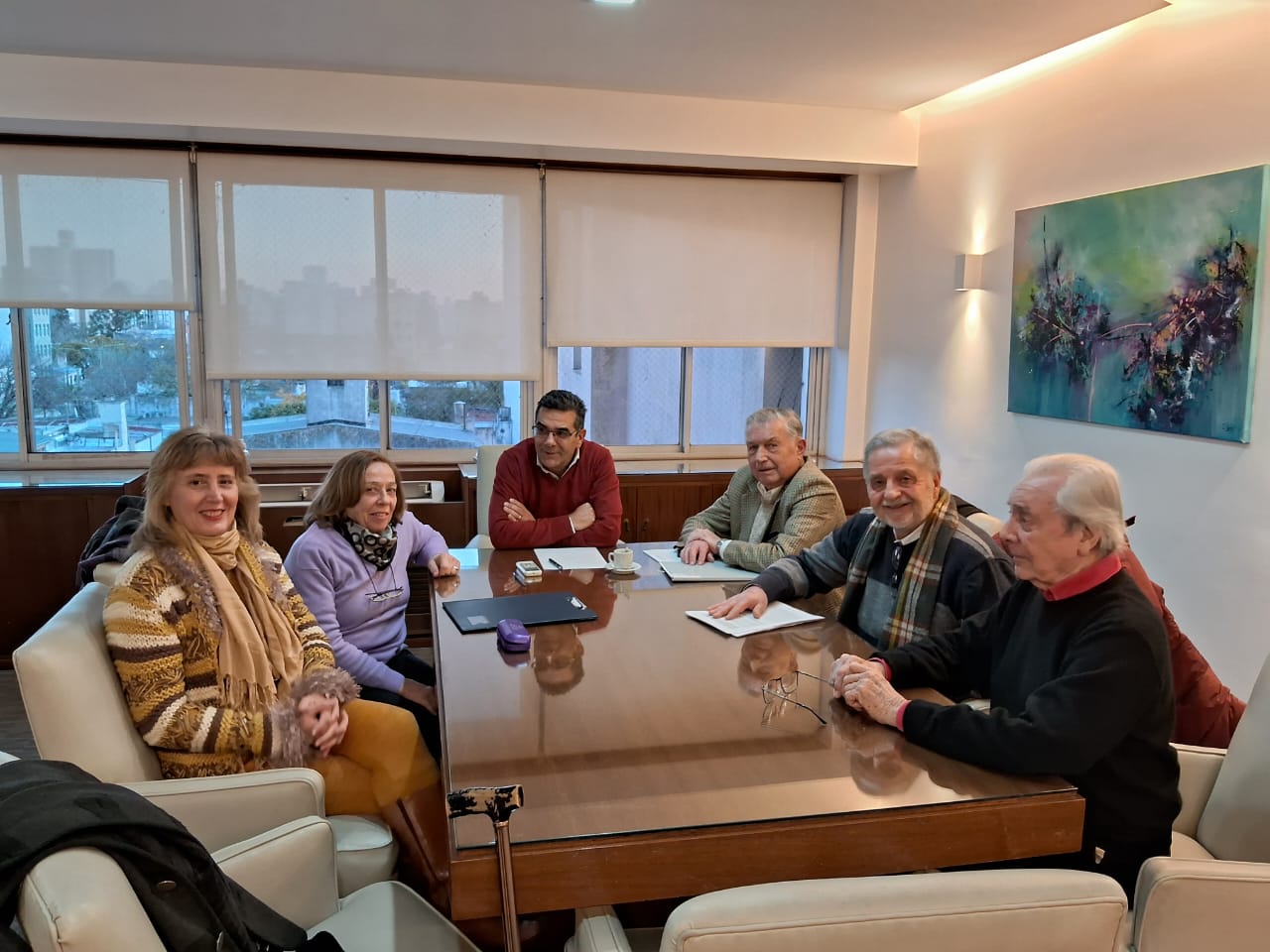 Reunión entre autoridades de la Caja y la Asociación de jubilados de San Isidro